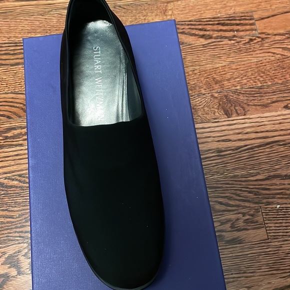 NEW Stuart Weitzman Sofa Black Stretch Pull On Loafer Black.Size 7.Made in Spain - Picture 7 of 14
